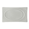 Royal Porcelain - 9" x 5.3" Tyfoon White Pickle Dish (36 Per Case) - 41145ST1220