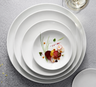 Varick - Cafe Porcelain Bistro 8" White Coupe Plate (12 Per Case) - 6900E441