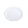 Varick - Cafe Porcelain Classic Cafe 11.75" x 9" White Oval Platter NR (12 Per Case) - 6900E5087