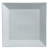 Varick - Cafe Porcelain Pub 6.75" x 6.75" White Rimmed Square Tray (12 Per Case) - 6900E536