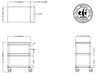 EFI Sales - 16" x 24" Stainless Steel Welded Bus Cart - CBC1624WD-15