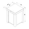 ENO - FELIX Cargo Grey Side Cart - PMAP06070