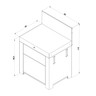 ENO - MODULO Cargo Grey Worktop w/ 2 Drawers - PMOD7011
