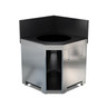 ENO - MODULO Black & Stainless Corner Cabinet for Kamado - PMOD8509