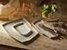 Rene Ozorio - White Album 5.1" x 2.3" Geometric Tray (12 Per Case) - 51109ST3263