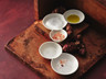 Rene Ozorio - White Album 6 oz 2-Compartment Gourmet Sauce Dish (12 Per Case) - 51109ST3266