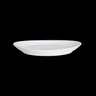 Creations - Improv 10.8" x 7.5" White Melamine Oval Winged Coupe Platter (12 Per Case) - 7075MM319