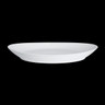 Creations - Improv 13.3" x 9.25" White Melamine Oval Winged Coupe Platter (12 Per Case) - 7075MM320