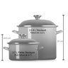 Le Creuset - Oyster 3.7 L Petite Stockpot (Special)