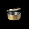 Creations - Axis Buffet 2 Qt Gold Hinged Chafer W/ Glass Lid - 7358MW300H