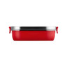 Le Creuset - Cherry .9L On The Go Stainless Steel Lunch Box