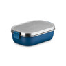 Le Creuset - Teal .9L On The Go Stainless Steel Lunch Box