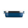 Le Creuset - Teal .9L On The Go Stainless Steel Lunch Box