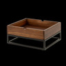Creations - Axis Pivot Black 11.5" x 13.8" x 3" Rectangle Riser - 7363MW336
