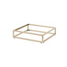 Creations - Axis Pivot Champagne 11.5" x 13.8" x 3" Rectangle Riser - 7364MW336