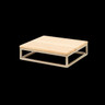 Creations - Axis Pivot Champagne 11.5" x 13.8" x 3" Rectangle Riser - 7364MW336