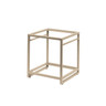 Creations - Axis Spire Champagne 9.5" x 9.5" x 10.5" Square Tiered Riser - 7364MW343
