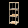 Creations - Axis Spire Champagne 9.5" x 9.5" x 28.5" Square Tiered Riser - 7364MW345