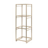 Creations - Axis Spire Champagne 9.5" x 9.5" x 28.5" Square Tiered Riser - 7364MW345