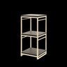 Creations - Axis Spire Ivory 9.5" x 9.5" x 19.5" Square Tiered Riser - 7365MW344