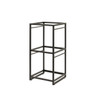 Creations - Axis Spire Black 9.5" x 9.5" x 19.5" Square Tiered Riser - 7363MW344