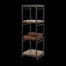 Creations - Axis Spire Black 9.5" x 9.5" x 19.5" Square Tiered Riser - 7363MW344