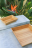 Delfin - 12" x 9" Bamboo Rectangle Basket (4 Per Case) - DFBK129BA1