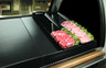 Delfin - Market Tray 24" x 6.5" x 1" Black Acrylic Rectangle Tray (6 Per Case) - DFTRC24610