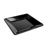 Delfin - Pacific Rim 12" x 12" Black Melamine Tray (10 Per Case) - DFTSQ12AS010