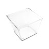 Delfin -  Amphora 0.5 Gal Clear Acrylic Square Jar Base (6 Per Case) - DFJARH1G00
