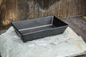 Delfin - Linen 1.5 Qt Black Melamine Rectangle Bowl (5 Per Case) - DFBRC106LT010