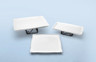 Delfin - Cafe 11" x 11" White Melamine Square Tray (10 Per Case) - DFTSQ11CF020