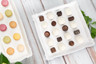 Delfin - Cafe 13" x 13" White Melamine Square Tray (10 Per Case) - DFTSQ13CF020