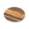 Delfin - Timbered 17" Acacia Melamine Round Tray (2 Per Case) - DFTRD17AC