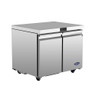 Atosa - 36" Undercounter Refrigerator w/ 2 Solid Swing Doors - AUR36SD