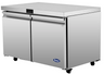 Atosa - 48" Undercounter Refrigerator w/ 2 Solid Swing Doors - AUR48SD