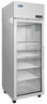 Atosa - 29" Pass-Thru Refrigerator w/ Front Glass & Rear Solid Doors - PLUS-R1-GS-L-PT