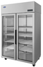 Atosa - 52" Pass-Thru Refrigerator w/ Front Glass & Rear Solid Doors - PLUS-R2-GS-S-PT