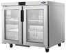 Atosa - 36" Undercounter Refrigerator w/ 2 Glass Doors - AUR36GD