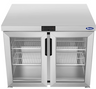 Atosa - 36" Undercounter Refrigerator w/ 2 Glass Doors - AUR36GD