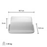 Le Creuset - 7" (Holds 1Lb) Bleu Riviera Butter Dish