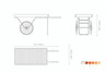 Mogogo - Cantine 79.5" x 29.8" x 95.5" Dark Brown Bamboo Cart W/ Copper Wheels - MGCCNT04DPXX
