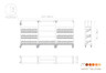 Mogogo - Canvas 145" x 18" x 73.4" Dark Brown Bamboo / Brushed Copper Wine Display Rack W/ Casters - MGCCAN06DCXW