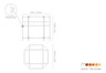 Mogogo - Canvas 84.8" x 73" Bamboo / Brushed Stainless Steel Center Stage Display - MGCCAN19NSXF