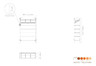 Mogogo - Canvas 48.5" x 18" x 73" Dark Brown Bamboo / Brushed Copper Grab & Go Unit W/ Casters - MGCCAN02DCXW