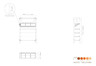 Mogogo - Canvas 48.5" x 18" x 73" Dark Brown Bamboo / Brushed Copper Grab & Go Unit W/ Sign & Casters - MGCCAN03DCXW