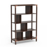 Mogogo - Canvas 48.5" x 18" x 73" Dark Brown Bamboo / Brushed Copper Room Divider - MGCCAN08DCXF