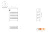 Mogogo - Canvas 48.5" x 18" x 73" Bamboo / Brushed Stainless Steel Angled Shelf Unit W/ Sign & Casters - MGCCAN16NSXW