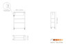 Mogogo - Canvas 48.5" x 18" x 73" Bamboo / Brushed Stainless Steel Dessert Station W/ Sign & Casters - MGCCAN15NSXW