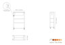Mogogo - Canvas 48.5" x 18" x 73" Bamboo / Brushed Stainless Steel Dessert Station W/ Sign - MGCCAN15NSXF